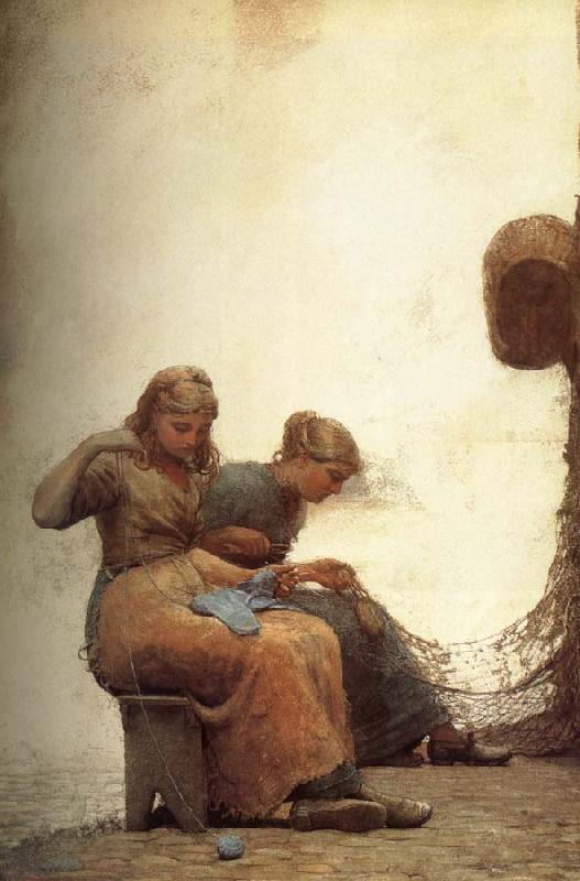 Winslow Homer Net fill Germany oil painting art